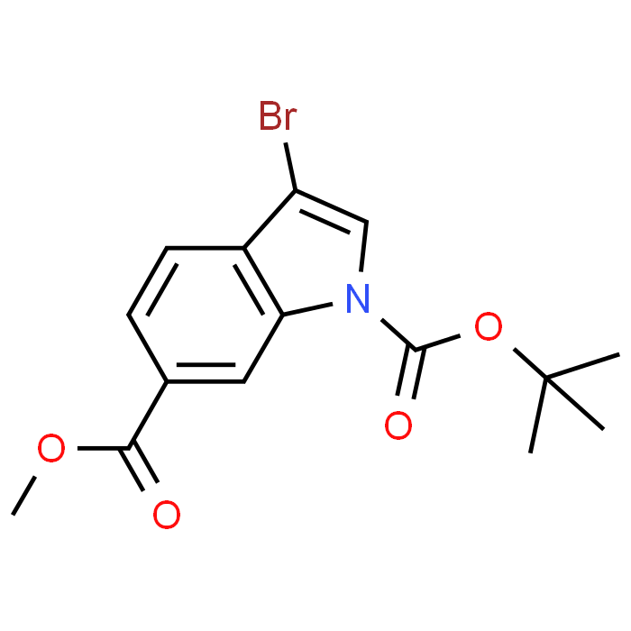 1-tert-Butyl 6-methyl 3-bromo-1H-indole-1,6-dicarboxylate - Achmem
