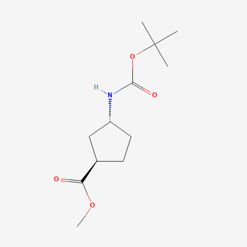 (1R,3R)-Methyl 3-((tert-butoxycarbonyl)amino)cyclopentanecarboxylate