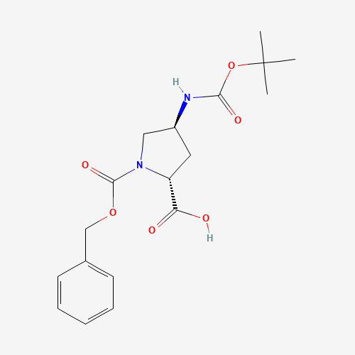 (2R,4S)-1-((Benzyloxy)carbonyl)-4-((tert-butoxycarbonyl)amino)pyrrolidine-2-carboxylic acid
