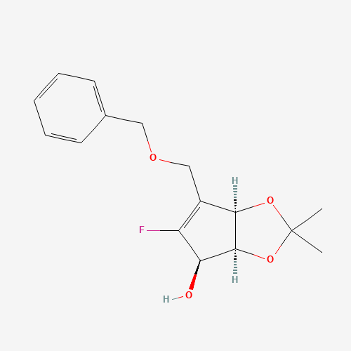 (3aS,4R,6aR)-6-((Benzyloxy)methyl)-5-fluoro-2,2-dimethyl-4,6a-dihydro-3aH-cyclopenta[d][1,3]dioxol-4-ol