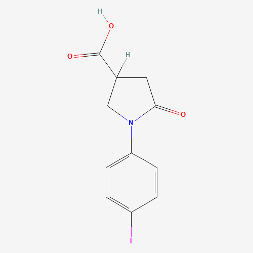 1-(4-Iodophenyl)-5-oxopyrrolidine-3-carboxylic acid