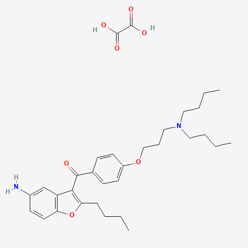 (5-Amino-2-butylbenzofuran-3-yl)(4-(3-(dibutylamino)propoxy)phenyl)methanone oxalate