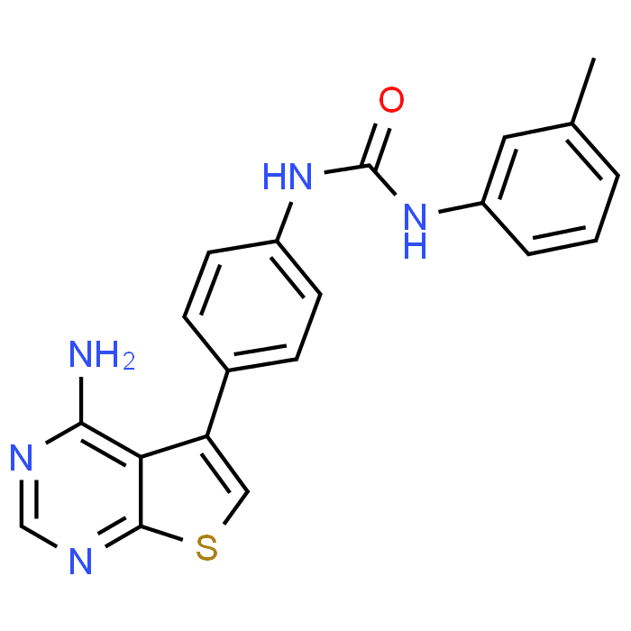 1-(4-(4-Aminothieno[2,3-d]pyrimidin-5-yl)phenyl)-3-(m-tolyl)urea