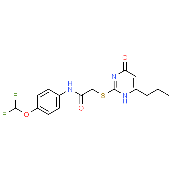 N-(4-(Difluoromethoxy)phenyl)-2-((6-oxo-4-propyl-1,6-dihydropyrimidin-2-yl)thio)acetamide