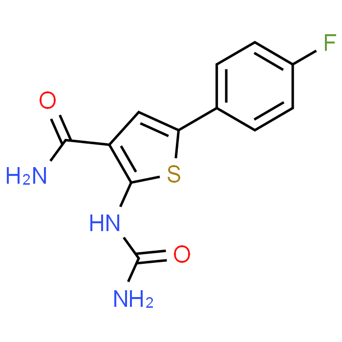 5-(4-Fluorophenyl)-2-ureidothiophene-3-carboxamide