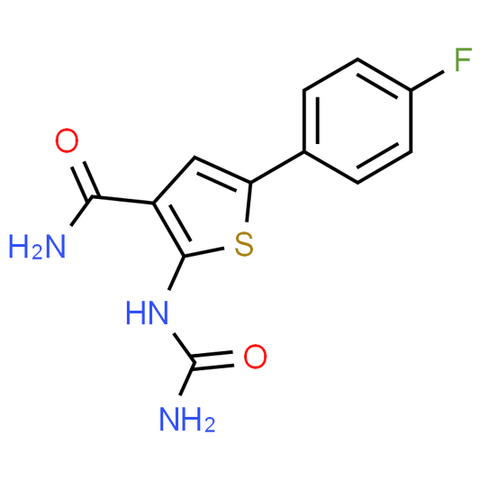 5-(4-Fluorophenyl)-2-ureidothiophene-3-carboxamide