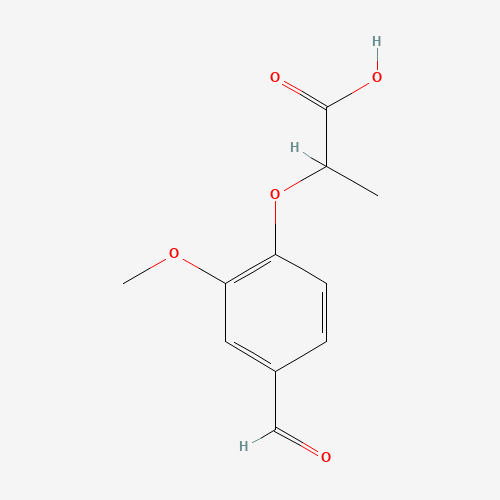 2-(4-Formyl-2-methoxyphenoxy)propanoic acid