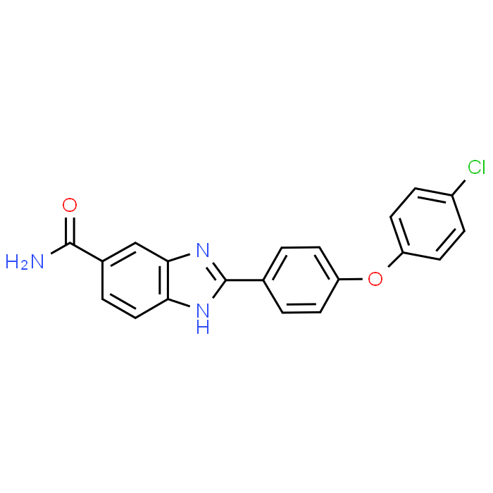 2-(4-(4-Chlorophenoxy)phenyl)-1H-benzo[d]imidazole-6-carboxamide