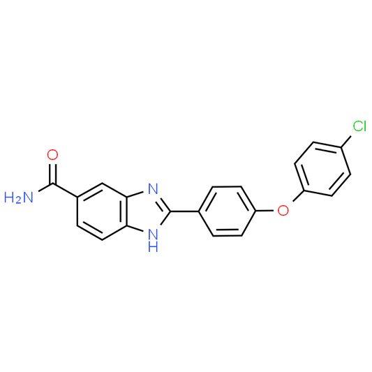 2-(4-(4-Chlorophenoxy)phenyl)-1H-benzo[d]imidazole-6-carboxamide