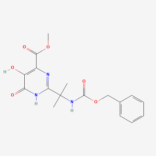Methyl 2-(2-(((benzyloxy)carbonyl)amino)propan-2-yl)-5-hydroxy-6-oxo-1,6-dihydropyrimidine-4-carboxylate