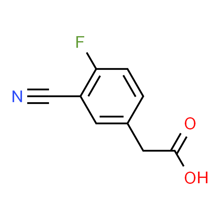 2-(3-Cyano-4-fluorophenyl)acetic acid