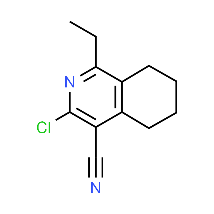 3-Chloro-1-ethyl-5,6,7,8-tetrahydroisoquinoline-4-carbonitrile - Achmem