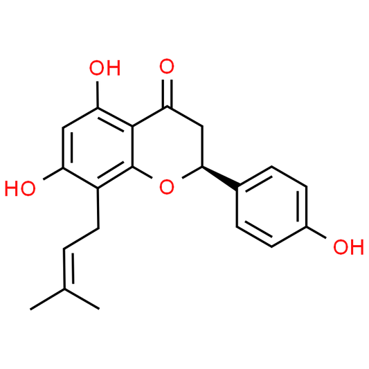 (S)-5,7-Dihydroxy-2-(4-hydroxyphenyl)-8-(3-methylbut-2-en-1-yl)chroman-4-one
