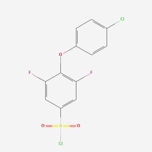 4-(4-Chlorophenoxy)-3,5-difluorobenzene-1-sulfonylchloride