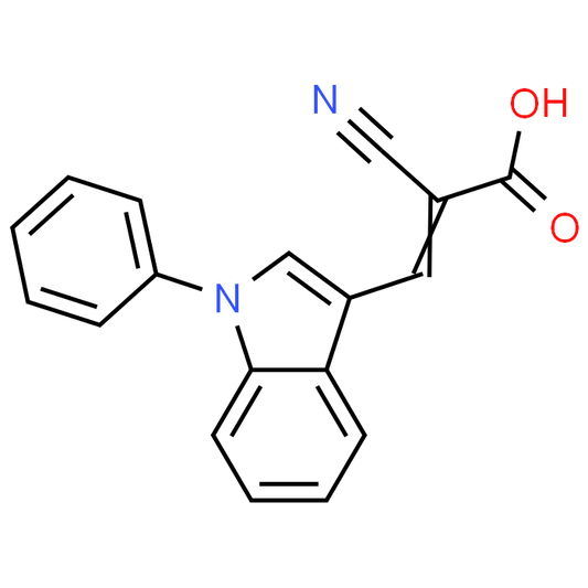 2-Cyano-3-(1-phenyl-1H-indol-3-yl)acrylic acid