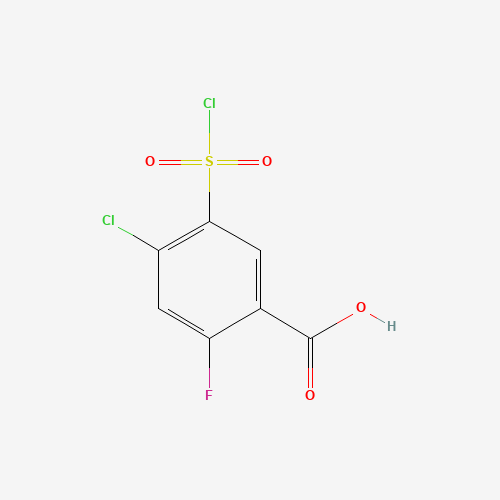 4-Chloro-5-(chlorosulfonyl)-2-fluorobenzoic acid
