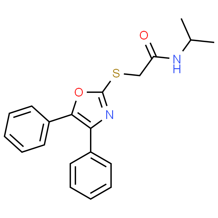 2-((4,5-Diphenyloxazol-2-yl)thio)-N-isopropylacetamide