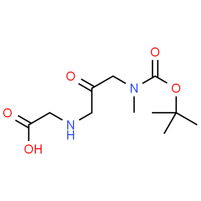 2-(2-((tert-Butoxycarbonyl)(methyl)amino)-N-methylacetamido)acetic acid