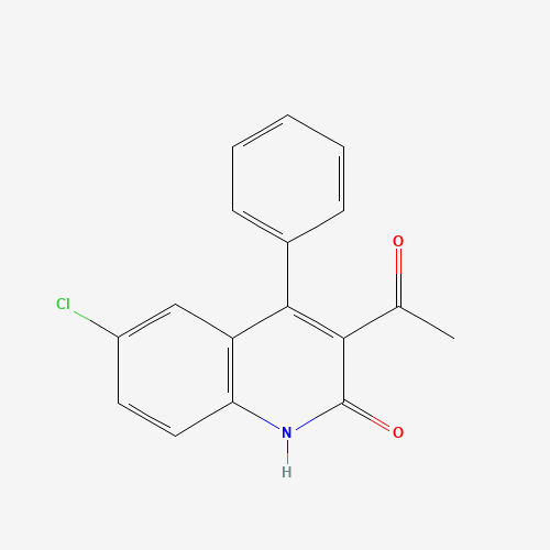 1-(6-Chloro-2-hydroxy-4-phenylquinolin-3-yl)ethanone