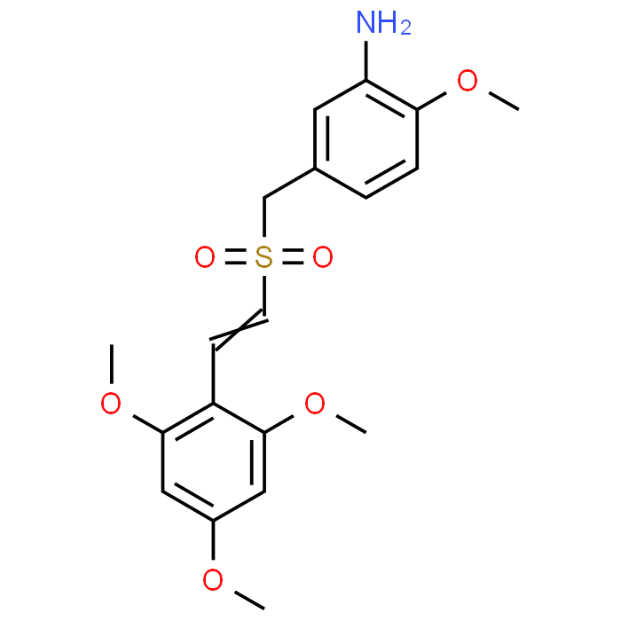 (E)-2-Methoxy-5-(((2,4,6-trimethoxystyryl)sulfonyl)methyl)aniline