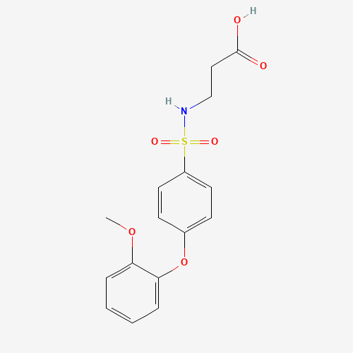 3-(4-(2-Methoxyphenoxy)phenylsulfonamido)propanoic acid