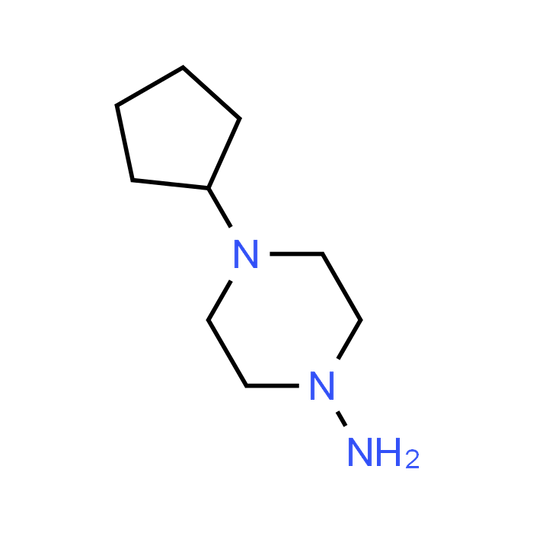 4-Cyclopentylpiperazin-1-amine