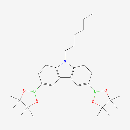 9-Hexyl-3,6-bis(4,4,5,5-tetramethyl-1,3,2-dioxaborolan-2-yl)-9H-carbazole