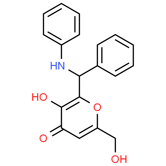 3-Hydroxy-6-(hydroxymethyl)-2-(phenyl(phenylamino)methyl)-4H-pyran-4-one