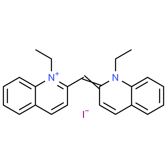 (E)-1-Ethyl-2-((1-ethylquinolin-2(1H)-ylidene)methyl)quinolin-1-ium iodide