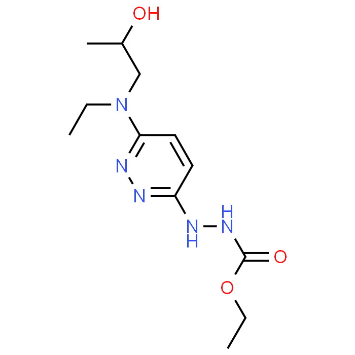 Ethyl 2-(6-(ethyl(2-hydroxypropyl)amino)pyridazin-3-yl)hydrazine-1-carboxylate