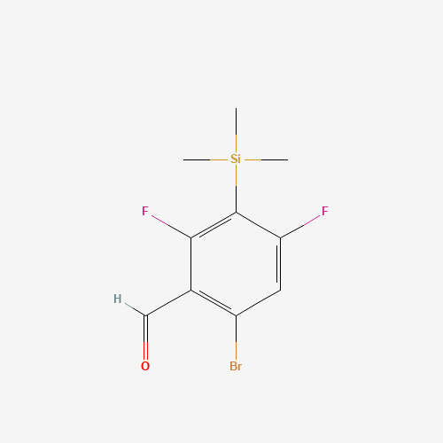 6-Bromo-2,4-difluoro-3-(trimethylsilyl)benzaldehyde