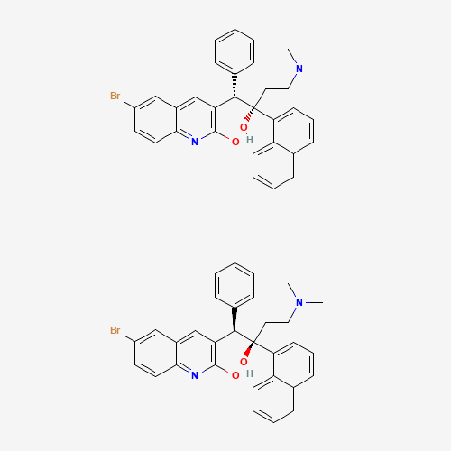 rel-(1R,2R)-1-(6-Bromo-2-methoxyquinolin-3-yl)-4-(dimethylamino)-2-(naphthalen-1-yl)-1-phenylbutan-2-ol