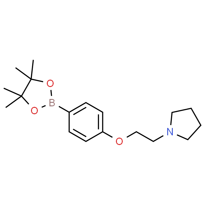 1-(2-(4-(4,4,5,5-Tetramethyl-1,3,2-dioxaborolan-2-yl)phenoxy)ethyl)pyrrolidine