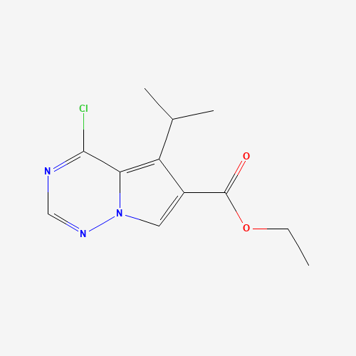 Ethyl 4-chloro-5-isopropylpyrrolo[2,1-f][1,2,4]triazine-6-carboxylate