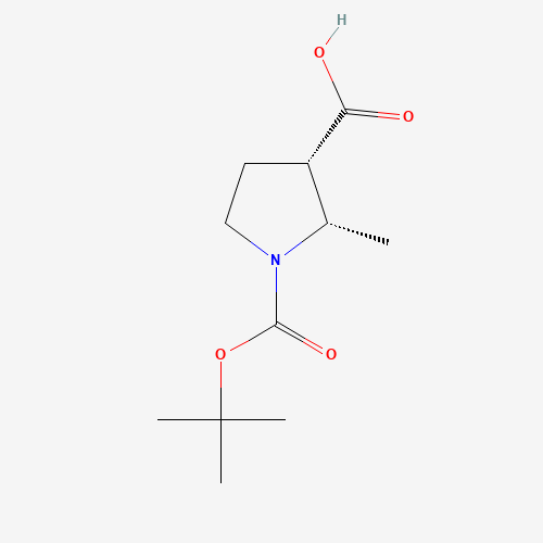 (2S,3S)-1-(tert-Butoxycarbonyl)-2-methylpyrrolidine-3-carboxylic acid