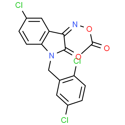 3-(Acetoxyimino)-5-chloro-1-(2,5-dichlorobenzyl)indolin-2-one
