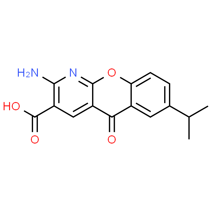 2-Amino-7-isopropyl-5-oxo-5H-chromeno[2,3-b]pyridine-3-carboxylic acid