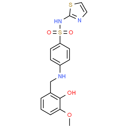 4-((2-Hydroxy-3-methoxybenzyl)amino)-N-(thiazol-2-yl)benzenesulfonamide