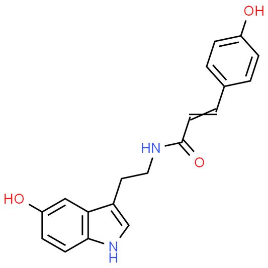 N-(2-(5-Hydroxy-1H-indol-3-yl)ethyl)-3-(4-hydroxyphenyl)acrylamide