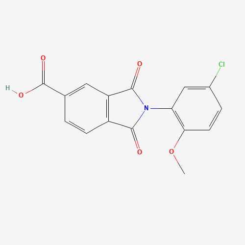 2-(5-Chloro-2-methoxyphenyl)-1,3-dioxoisoindoline-5-carboxylic acid