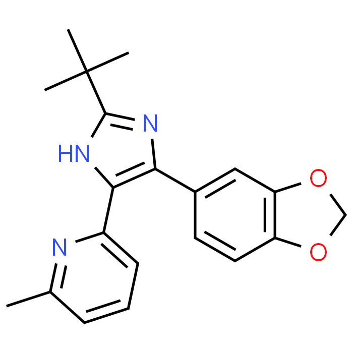 2-(4-(Benzo[d][1,3]dioxol-5-yl)-2-(tert-butyl)-1H-imidazol-5-yl)-6-methylpyridine