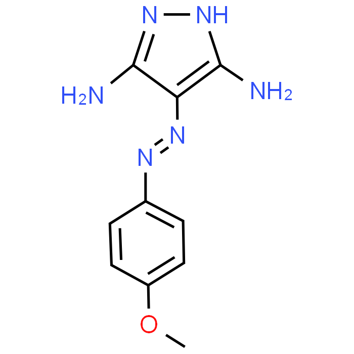 4-((4-Methoxyphenyl)diazenyl)-1H-pyrazole-3,5-diamine