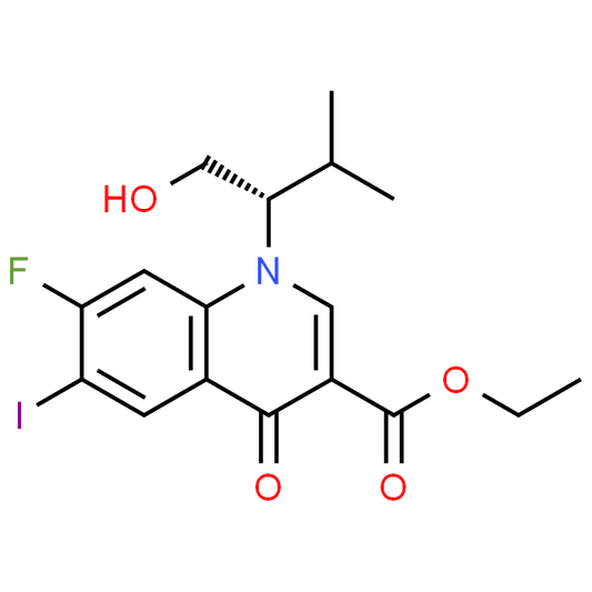 (S)-Ethyl 7-fluoro-1-(1-hydroxy-3-methylbutan-2-yl)-6-iodo-4-oxo-1,4-dihydroquinoline-3-carboxylate