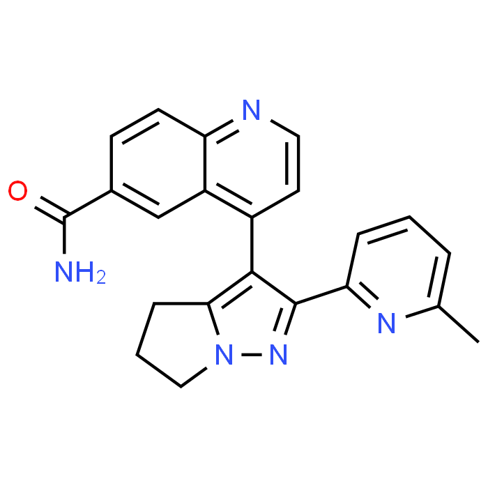 4-(2-(6-Methylpyridin-2-yl)-5,6-dihydro-4H-pyrrolo[1,2-b]pyrazol-3-yl)quinoline-6-carboxamide