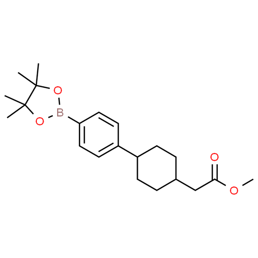 Methyl 2-(trans-4-(4-(4,4,5,5-tetramethyl-1,3,2-dioxaborolan-2-yl)phenyl)cyclohexyl)acetate