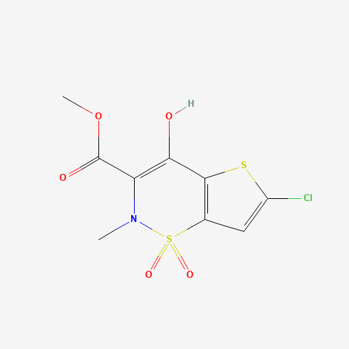 6-Chloro-4-hydroxy-2-methyl-2H-thieno[2,3-e]-1,2-thiazine-3-carboxylic acid methyl ester 1,1-dioxide