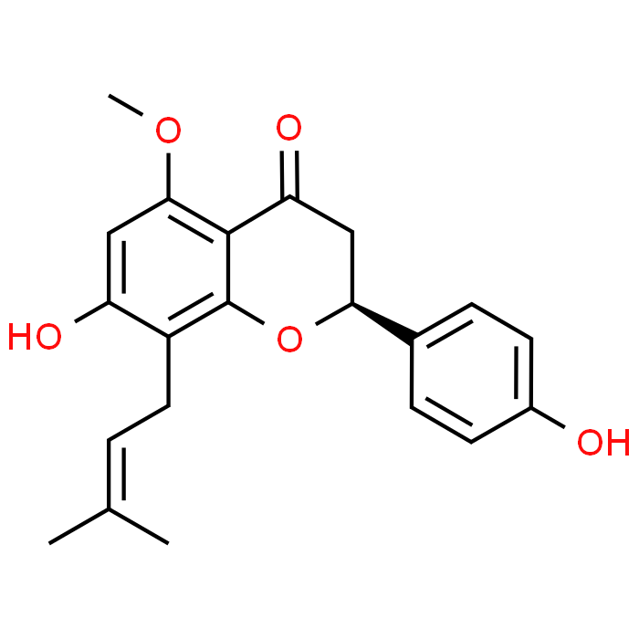 (S)-7-Hydroxy-2-(4-hydroxyphenyl)-5-methoxy-8-(3-methylbut-2-en-1-yl)chroman-4-one