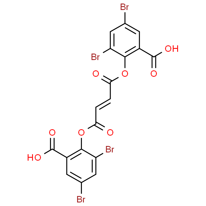 (E)-2,2'-(Fumaroylbis(oxy))bis(3,5-dibromobenzoic acid)