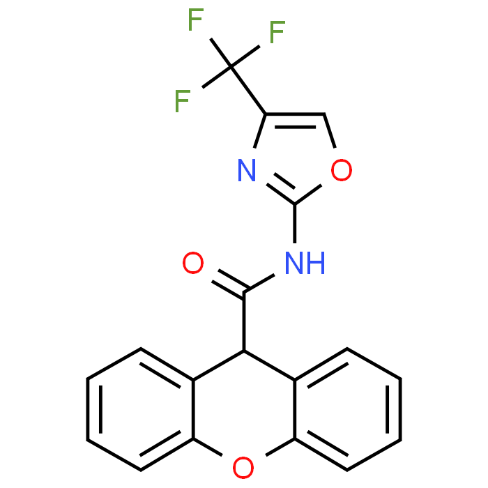 N-(4-(Trifluoromethyl)oxazol-2-yl)-9H-xanthene-9-carboxamide