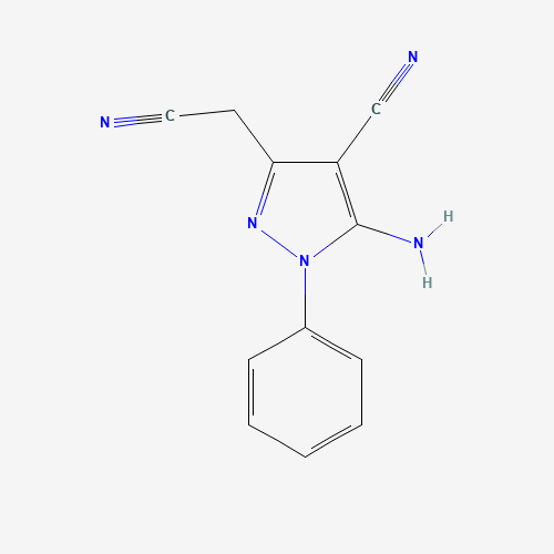 5-Amino-3-(cyanomethyl)-1-phenyl-1H-pyrazole-4-carbonitrile